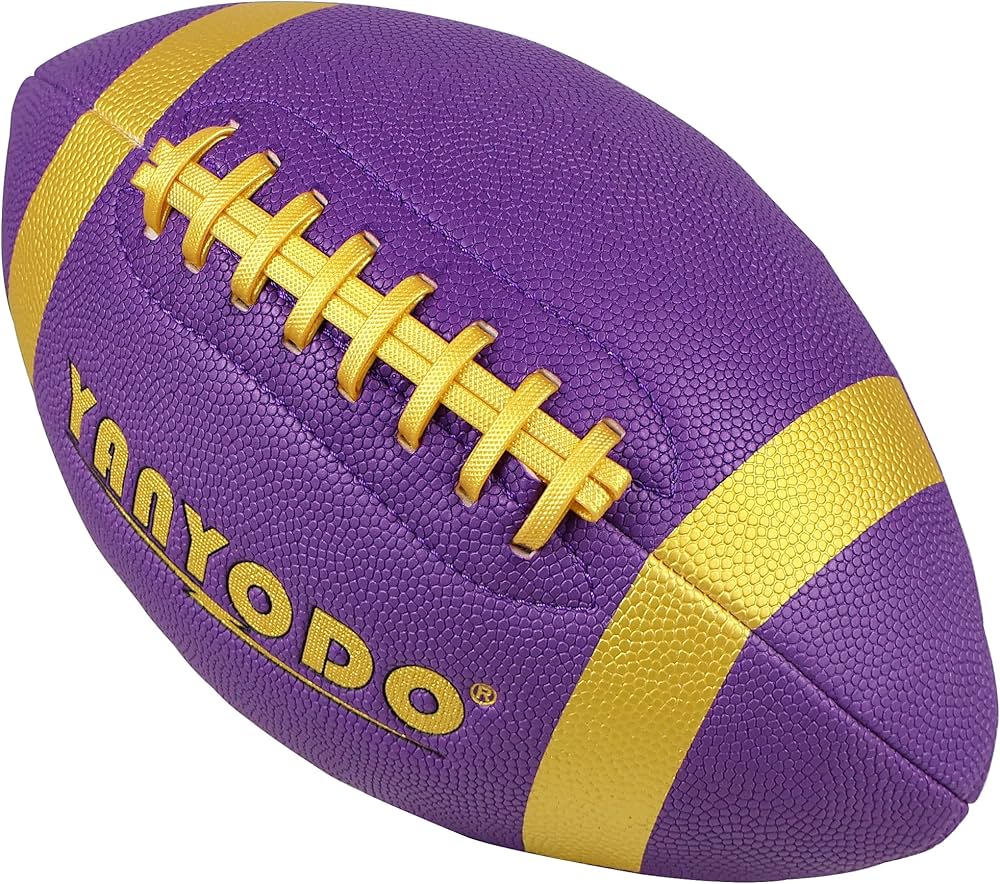 6 Pack Football Size 6/9 Official Sized Ball with Textured Grip for Youth High School&College
