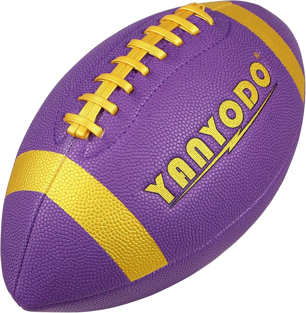 6 Pack Football Size 6/9 Official Sized Ball with Textured Grip for Youth High School&College