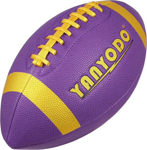 6 Pack Football Size 6/9 Official Sized Ball with Textured Grip for Youth High School&College