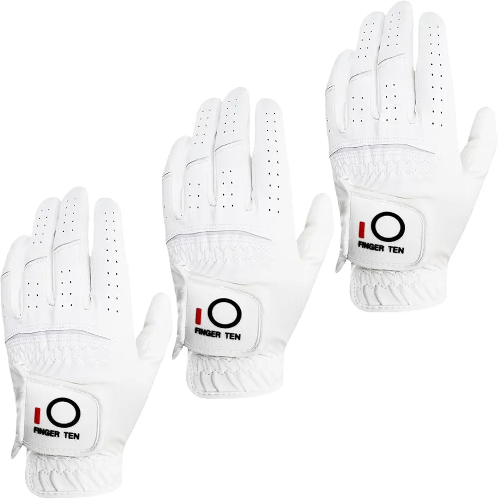 All Weather Grip Golf Gloves Men Value 3 Pack for Right Handed Golfer,